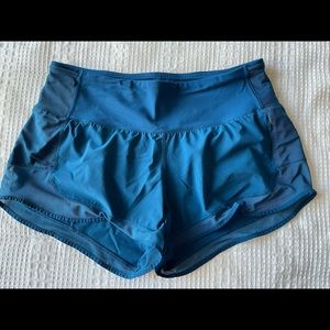 Blue lululemon shorts size 6